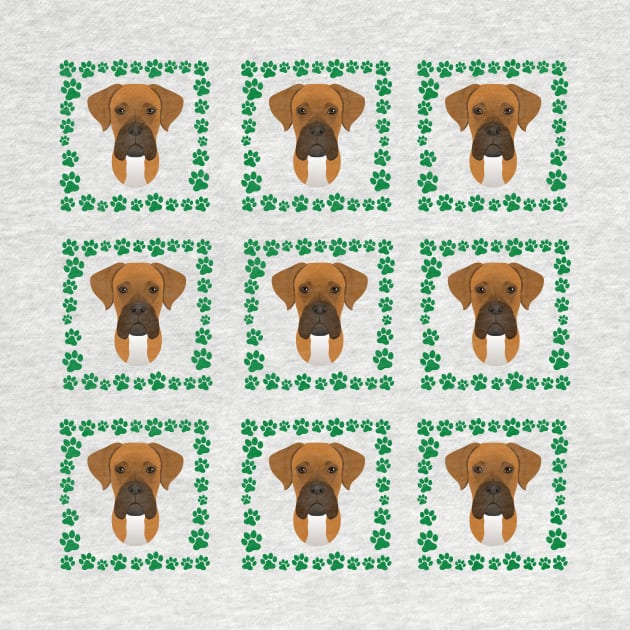 Boxer dog pattern by Maful